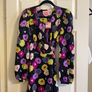 Kate spade flowered wrap dress